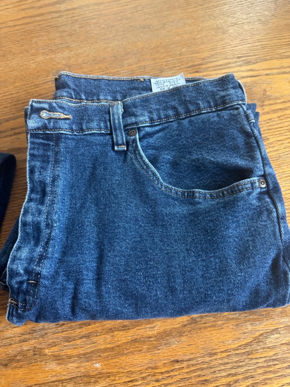 Wrangler Men's 36x29 Dark Blue Denim Jeans